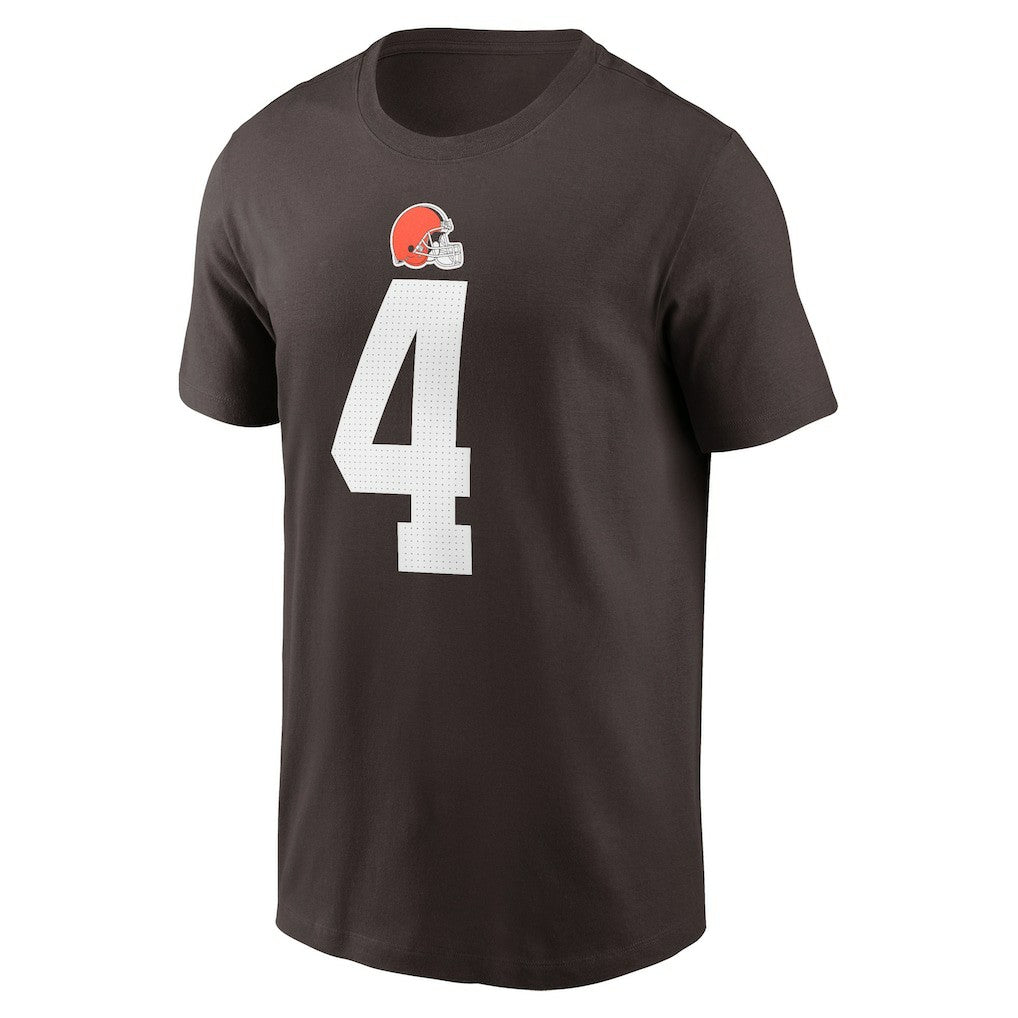 Deshaun Watson Cleveland Browns Player Name & Number T-Shirt - Brown T-shirts