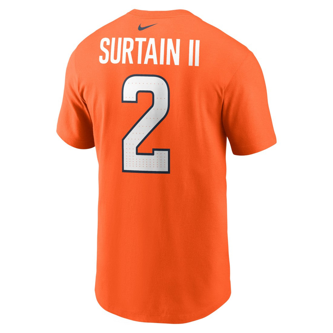 Patrick Surtain II Denver Broncos Name & Number T-Shirt - Orange T-shirts