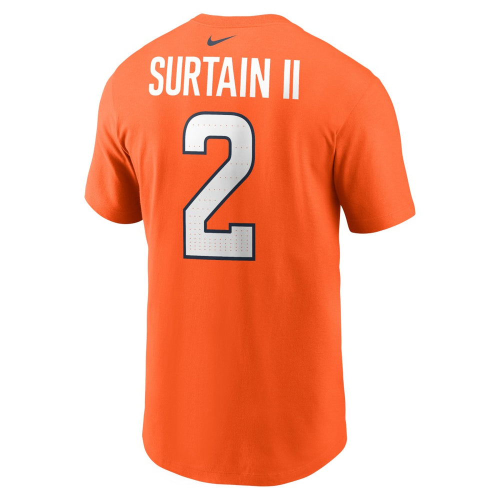 Patrick Surtain II Denver Broncos Name & Number T-Shirt - Orange T-shirts