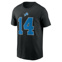 Amon-Ra St. Brown Detroit Lions Player Name & Number T-Shirt - Black T-shirts