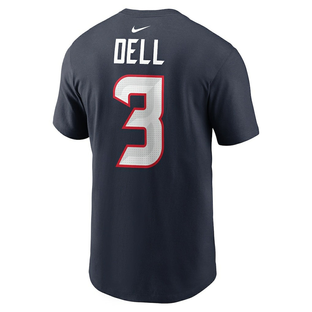 Tank Dell Houston Texans Player Name & Number T-Shirt - Navy T-shirts