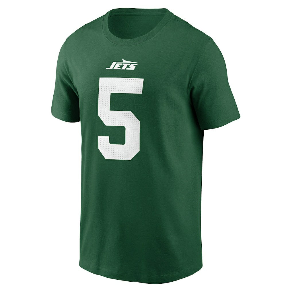 Garrett Wilson New York Jets Name & Number T-Shirt - Green T-shirts