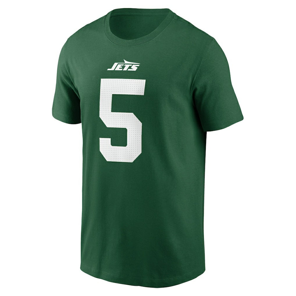 Garrett Wilson New York Jets Name & Number T-Shirt - Green T-shirts