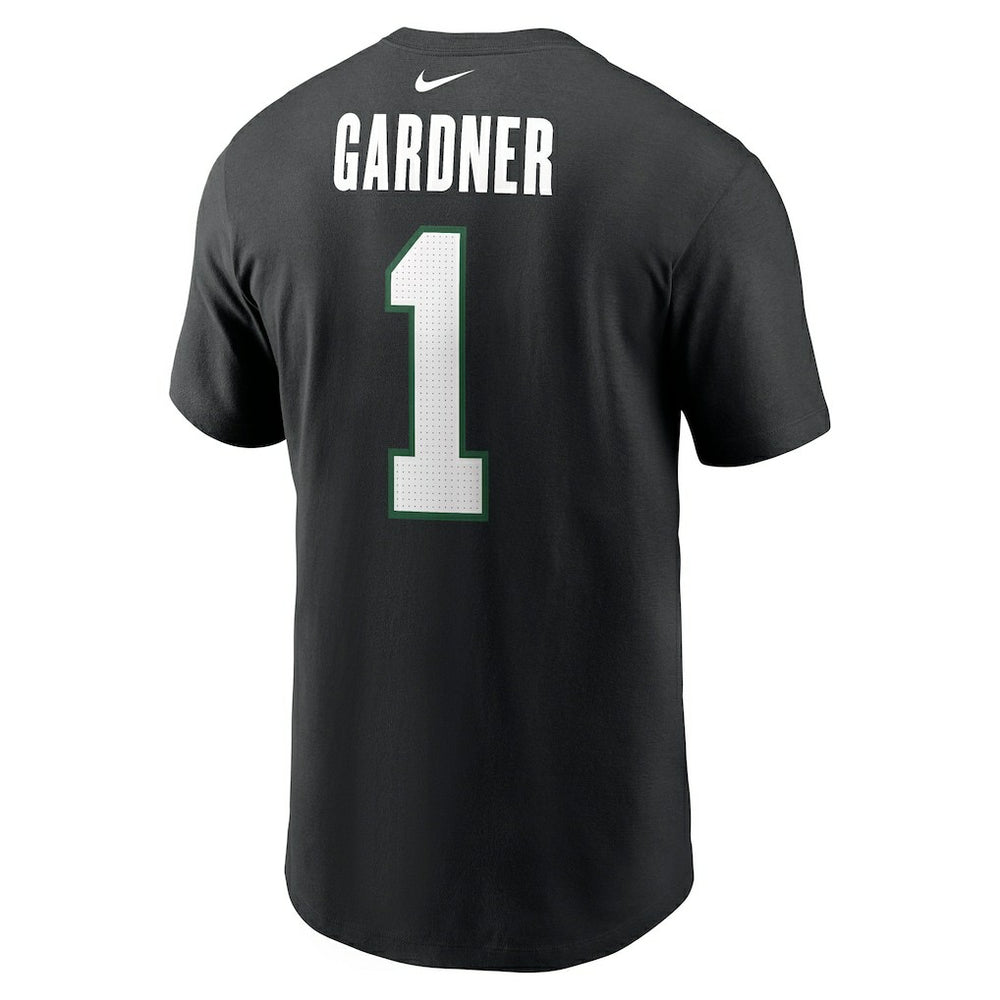 Ahmad Sauce Gardner New York Jets Name & Number T-Shirt - Black T-shirts