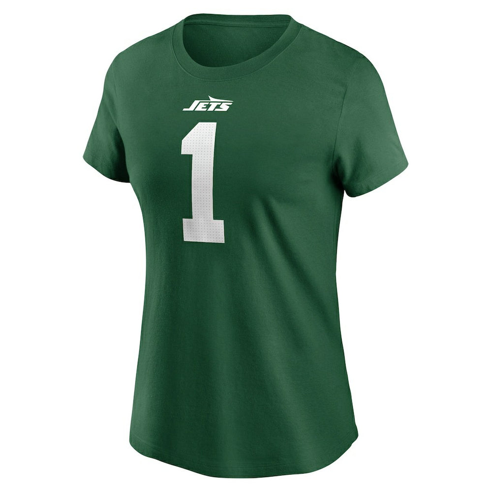 Sauce Gardner New York Jets Women's Player Name & Number T-Shirt - Green T-shirts