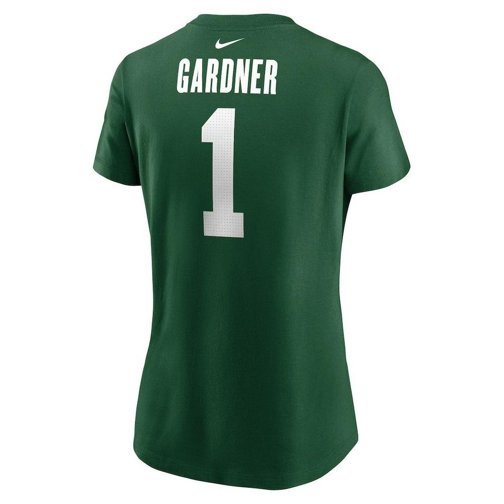 Sauce Gardner New York Jets Women's Player Name & Number T-Shirt - Green T-shirts