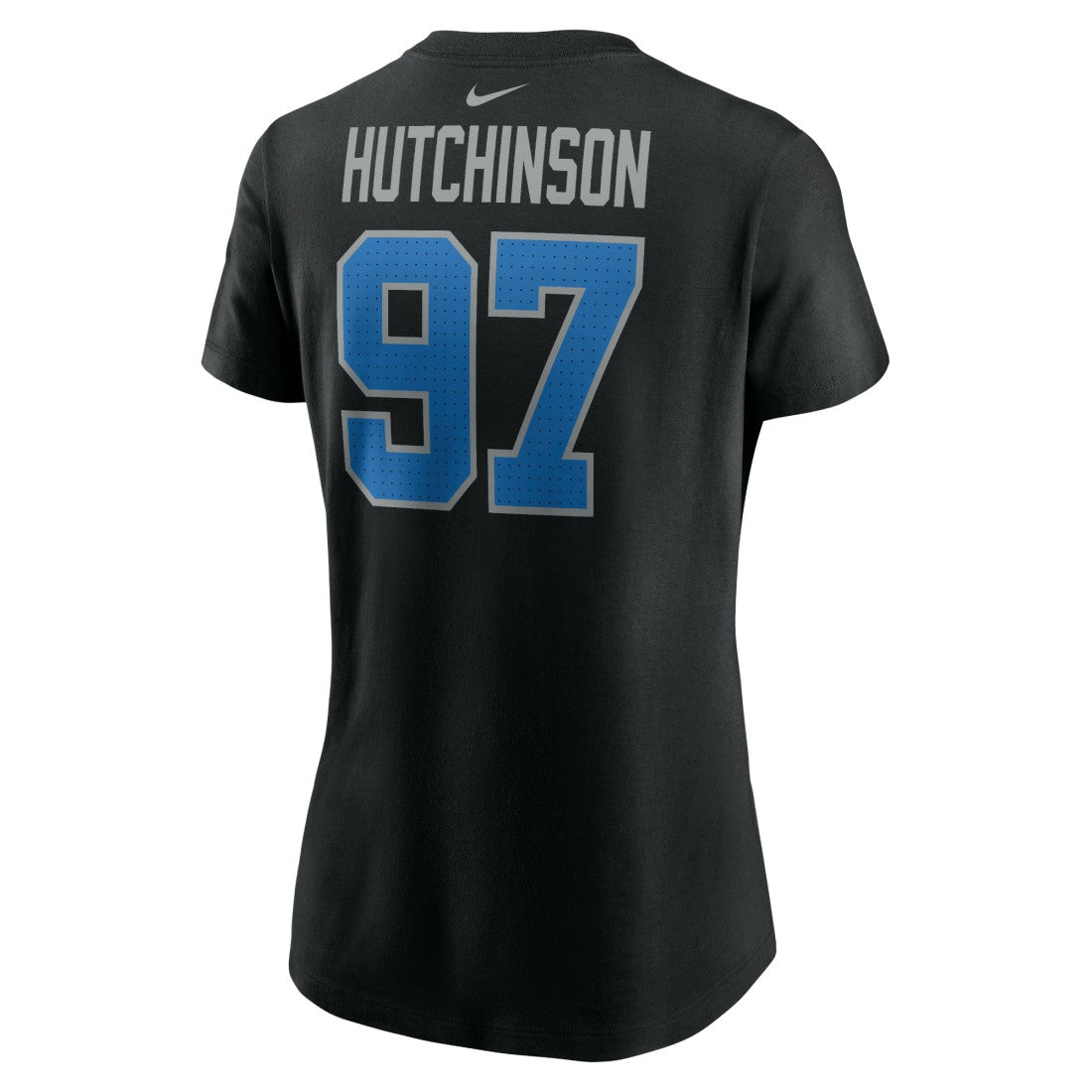Aidan Hutchinson Detroit Lions Women's Player Name & Number T-Shirt - Black T-shirts