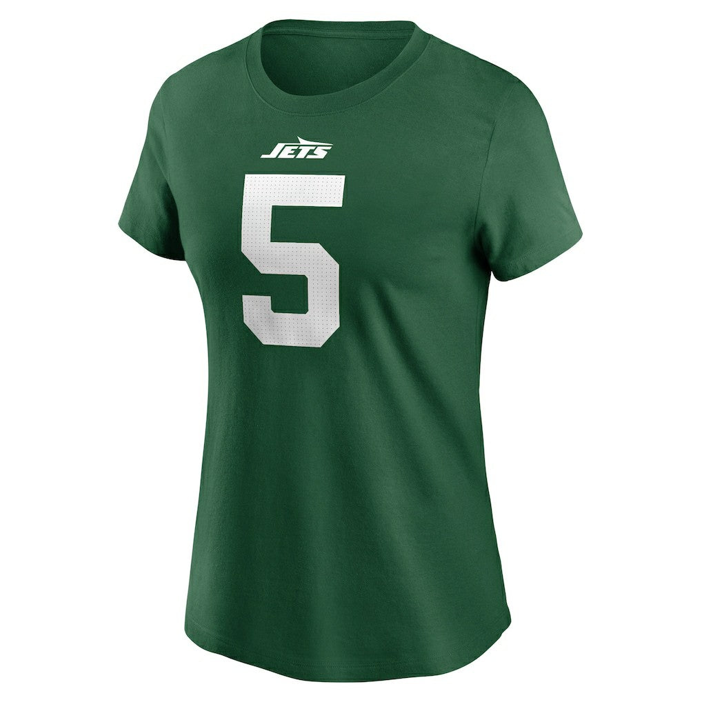 Garrett Wilson New York Jets Women's Player Name & Number T-Shirt - Green T-shirts