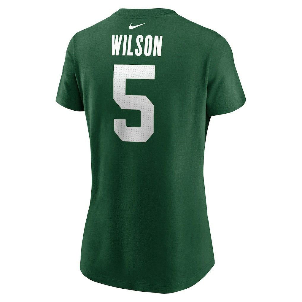 Garrett Wilson New York Jets Women's Player Name & Number T-Shirt - Green T-shirts