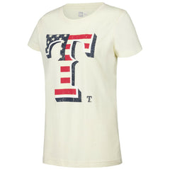 Texas Rangers New Era Women's Vintage T-Shirt - Cream T-shirts