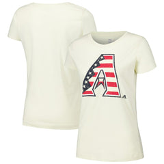 Arizona Diamondbacks New Era Women's Vintage T-Shirt - Cream T-shirts