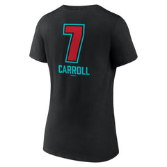 Corbin Carroll Arizona Diamondbacks Women's Name & Number Fastball V-Neck T-Shirt - Black T-shirts