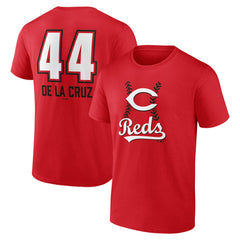 Elly De La Cruz Cincinnati Reds Name & Number Fastball T-Shirt - Red T-shirts