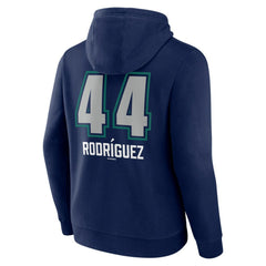 Julio Rodríguez Seattle Mariners Name & Number Fastball Pullover Hoodie - Navy Hoodies