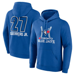 Vladimir Guerrero Jr. Toronto Blue Jays Name & Number Fastball Pullover Hoodie - Royal Hoodies