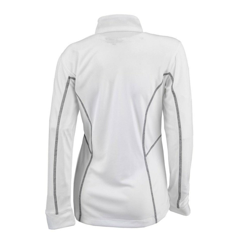 Athletics Columbia Women's Omni-Wick Shotgun Quarter-Zip Pullover Top - White Pullover