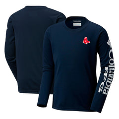 Boston Red Sox Columbia Youth Terminal Tackle Long Sleeve T-Shirt - Navy T-shirts