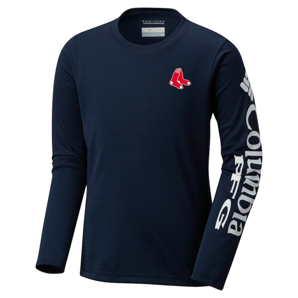 Boston Red Sox Columbia Youth Terminal Tackle Long Sleeve T-Shirt - Navy T-shirts
