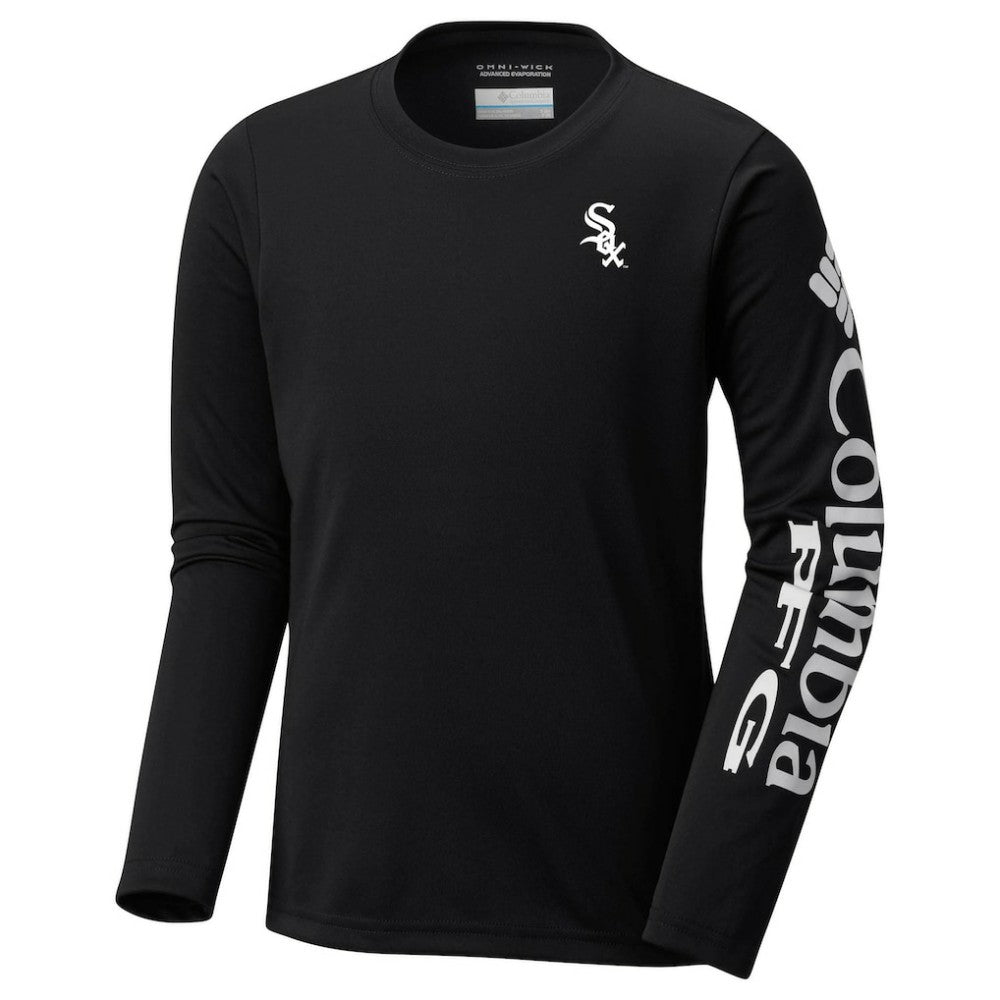 Chicago White Sox Columbia Youth Terminal Tackle Long Sleeve T-Shirt - Black T-shirts