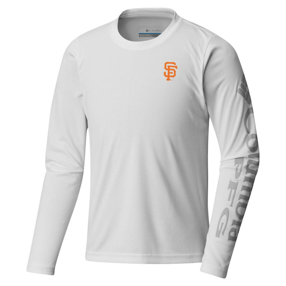 San Francisco Giants Columbia Youth Terminal Tackle Long Sleeve T-Shirt - White T-shirts