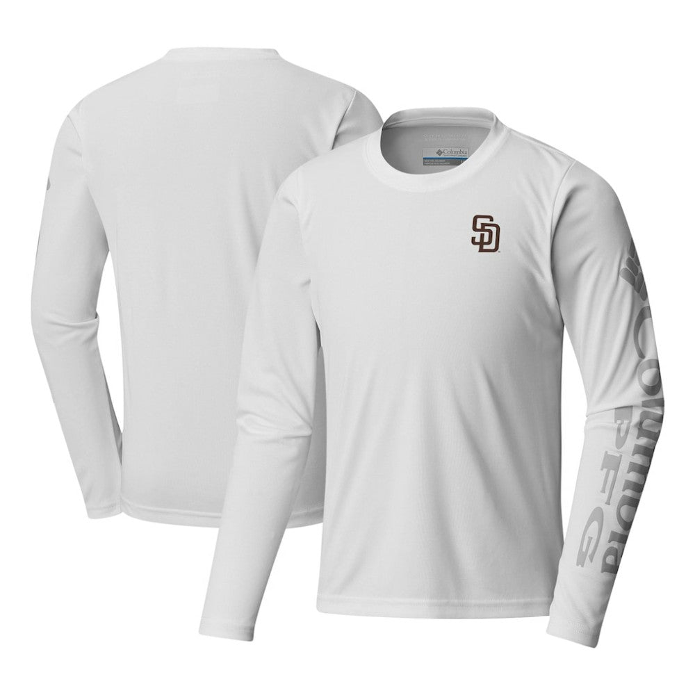 San Diego Padres Columbia Youth Terminal Tackle Long Sleeve T-Shirt - White T-shirts