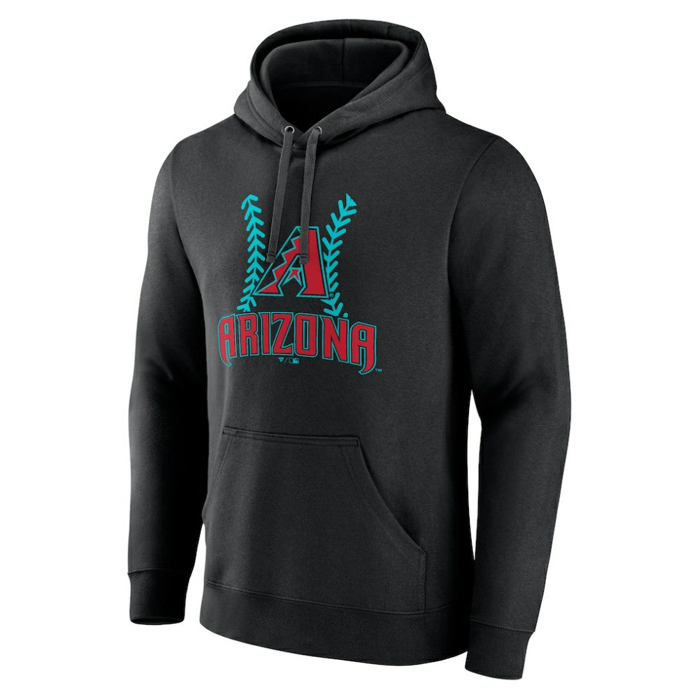 Ketel Marte Arizona Diamondbacks Name & Number Fastball Pullover Hoodie - Black Hoodies