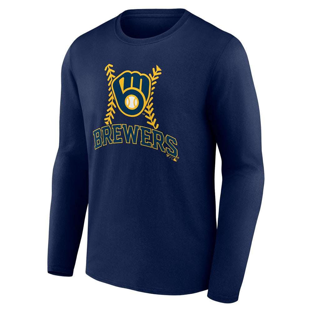 Sal Frelick Milwaukee Brewers Name & Number Fastball Long Sleeve T-Shirt - Navy T-shirts