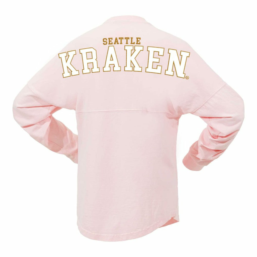 Seattle Kraken Fanatics Women's Spirit Jersey Long Sleeve T-Shirt - Pink | US 201279775