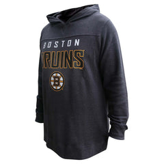 David Pastrnak Boston Bruins Profile Women's Plus Size Name & Number Thermal Pullover Hoodie - Black | US 201279782