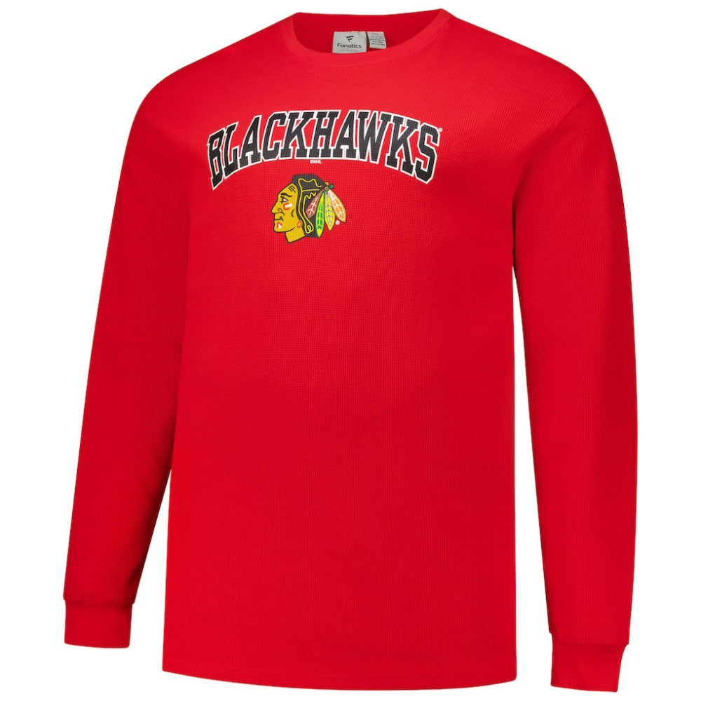 Connor Bedard Chicago Blackhawks Profile Big & Tall Name & Number Thermal Pullover Sweatshirt - Red | US 201279786