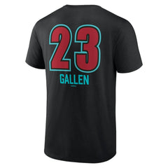 Zac Gallen Arizona Diamondbacks Name & Number Fastball T-Shirt - Black T-shirts