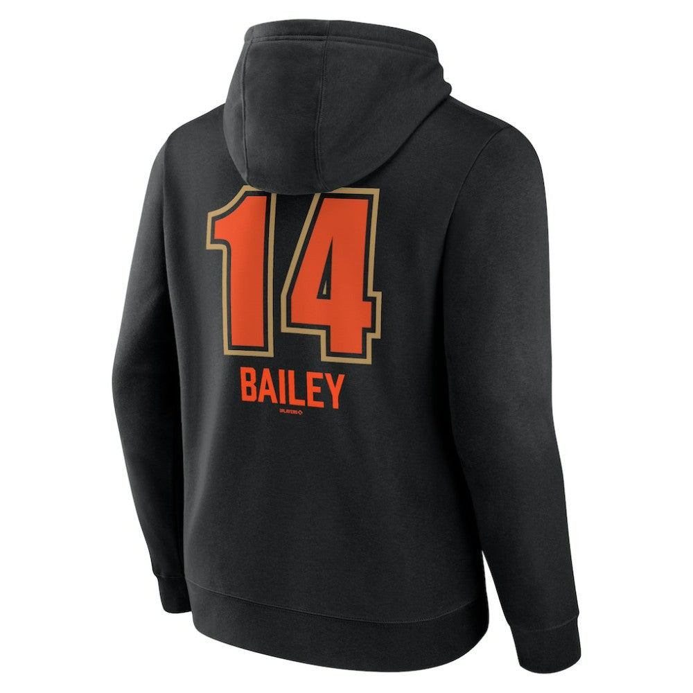 Patrick Bailey San Francisco Giants Name & Number Fastball Pullover Hoodie - Black Hoodies