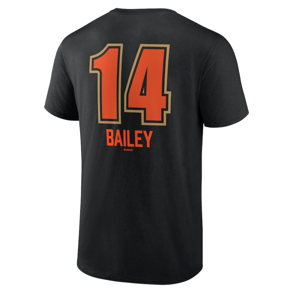 Patrick Bailey San Francisco Giants Name & Number Fastball T-Shirt - Black T-shirts