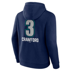 J.P. Crawford Seattle Mariners Name & Number Fastball Pullover Hoodie - Navy Hoodies