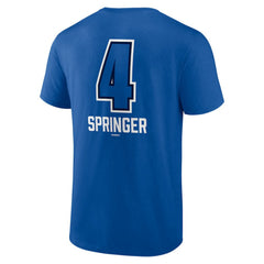 George Springer Toronto Blue Jays Name & Number Fastball T-Shirt - Royal T-shirts