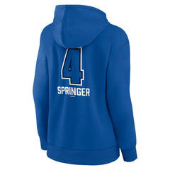 George Springer Toronto Blue Jays Women's Name & Number Fastball Pullover Hoodie - Royal Hoodies