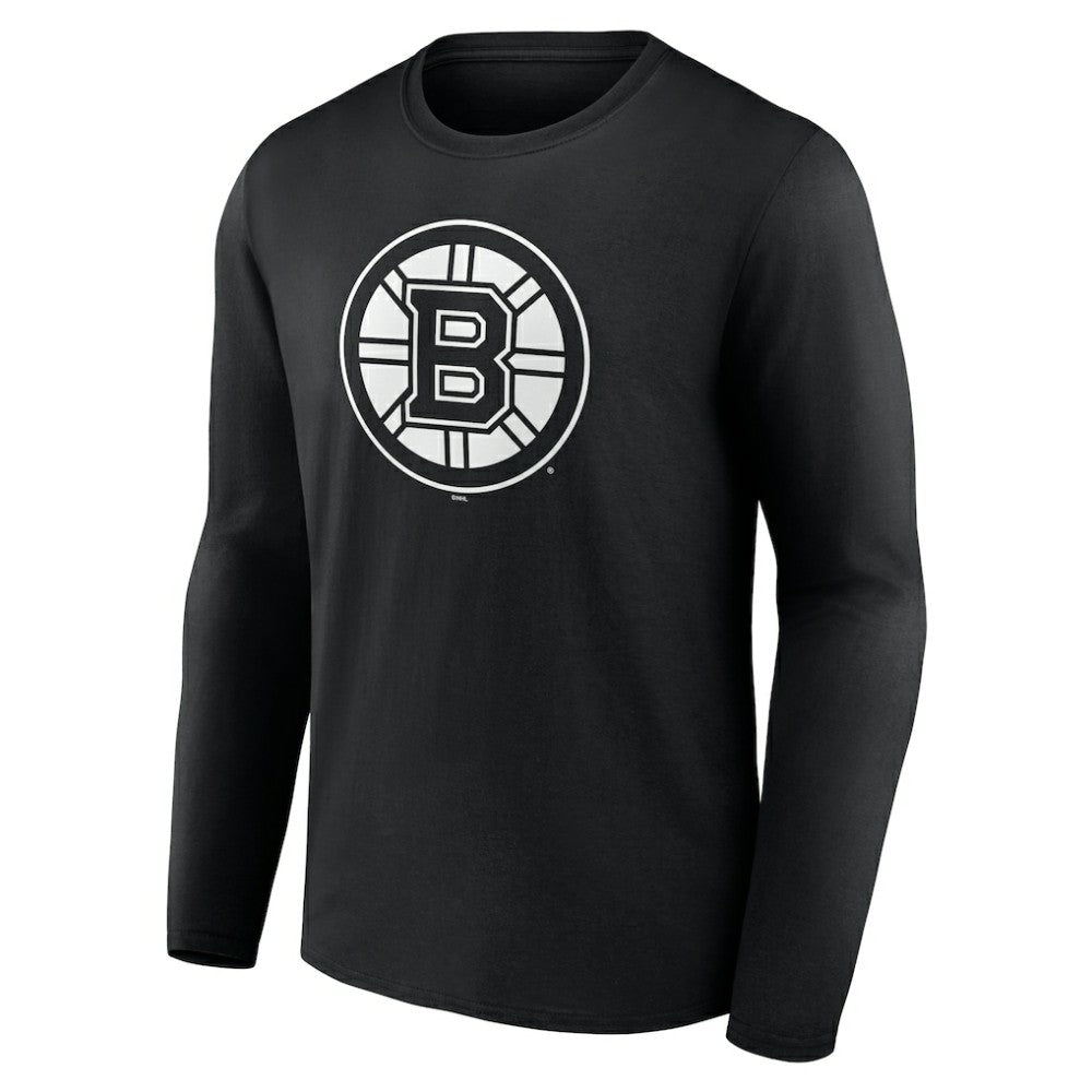 Boston Bruins Personalized Name & Number Monochrome Long Sleeve T-Shirt - Black | US 201281428