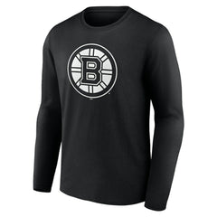 Boston Bruins Personalized Name & Number Monochrome Long Sleeve T-Shirt - Black | US 201281428