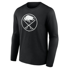 Buffalo Sabres Personalized Name & Number Monochrome Long Sleeve T-Shirt - Black | US 201281434