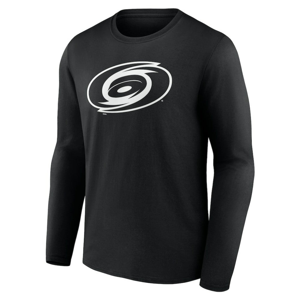 Carolina Hurricanes Personalized Name & Number Monochrome Long Sleeve T-Shirt - Black | US 201281446