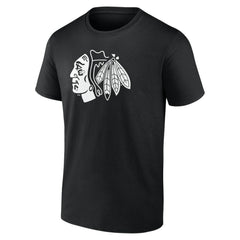 Chicago Blackhawks Personalized Name & Number Monochrome T-Shirt - Black | US 201281454