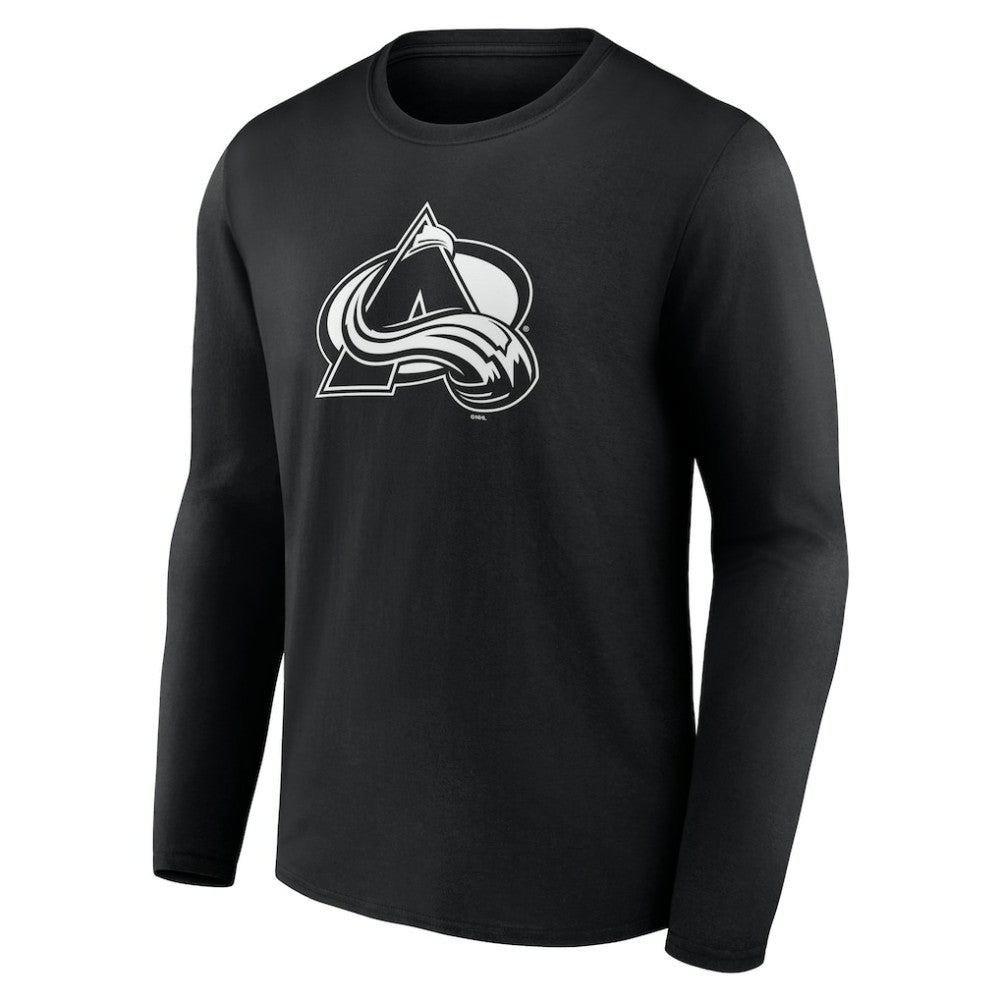 Colorado Avalanche Personalized Name & Number Monochrome Long Sleeve T-Shirt - Black | US 201281458