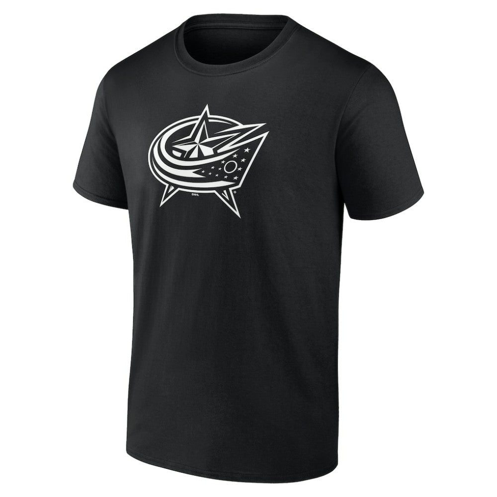 Columbus Blue Jackets Personalized Name & Number Monochrome T-Shirt - Black | US 201281466