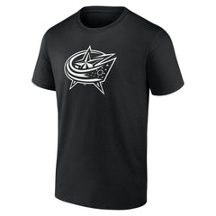 Columbus Blue Jackets Personalized Name & Number Monochrome T-Shirt - Black | US 201281466