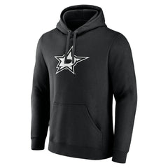 Dallas Stars Personalized Name & Number Monochrome Pullover Hoodie - Black | US 201281471