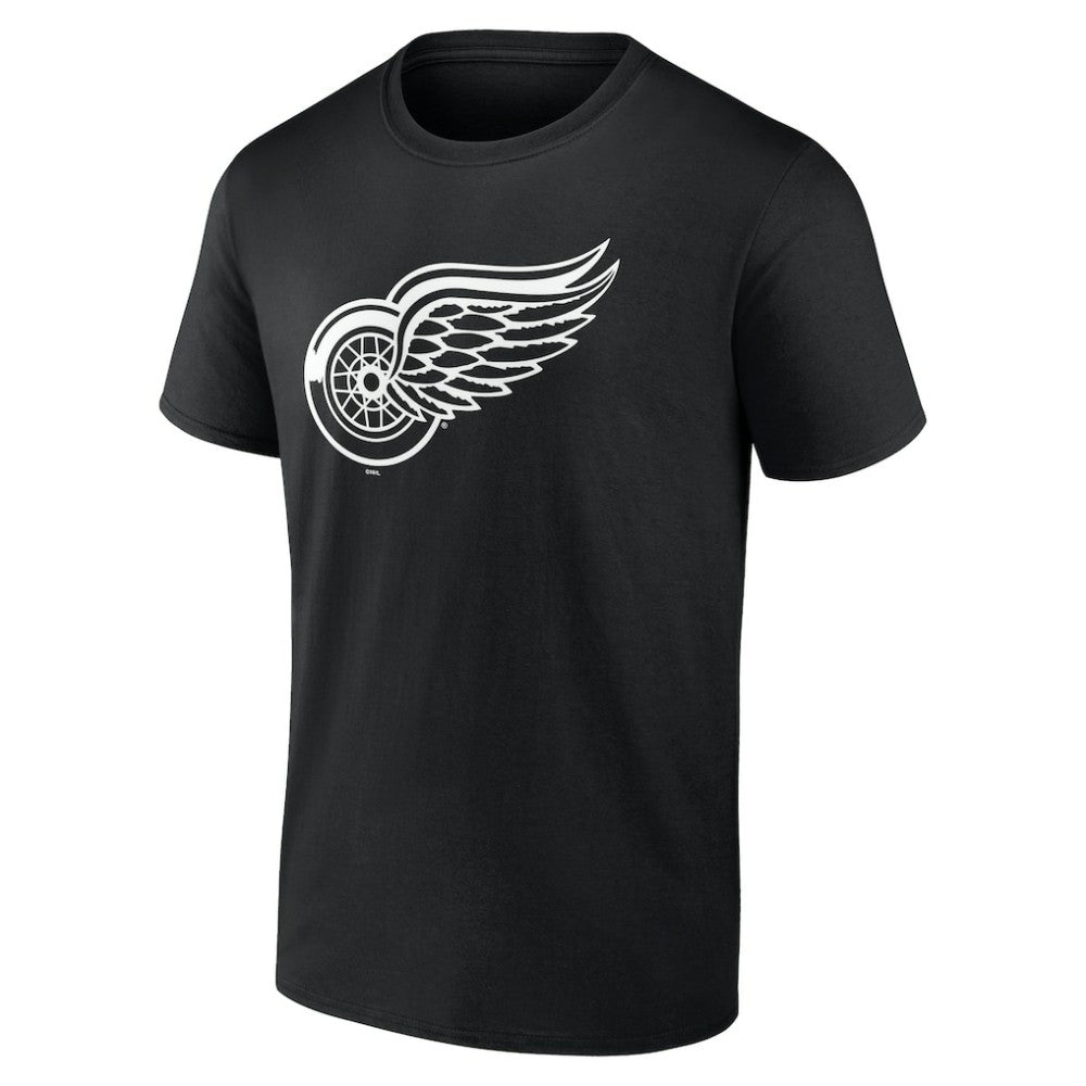 Detroit Red Wings Personalized Name & Number Monochrome T-Shirt - Black | US 201281478