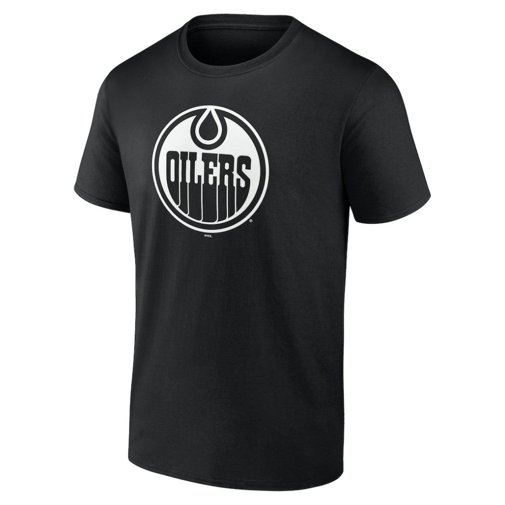 Edmonton Oilers Personalized Name & Number Monochrome T-Shirt - Black | US 201281484