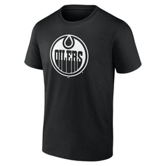 Edmonton Oilers Personalized Name & Number Monochrome T-Shirt - Black | US 201281484