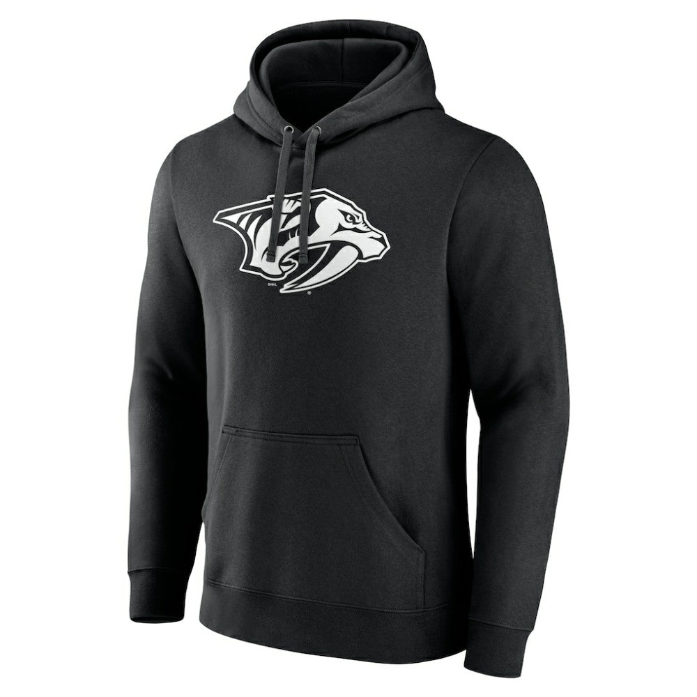 Nashville Predators Personalized Name & Number Monochrome Pullover Hoodie - Black | US 201281513