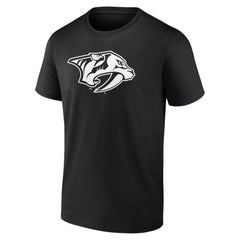 Nashville Predators Personalized Name & Number Monochrome T-Shirt - Black | US 201281514